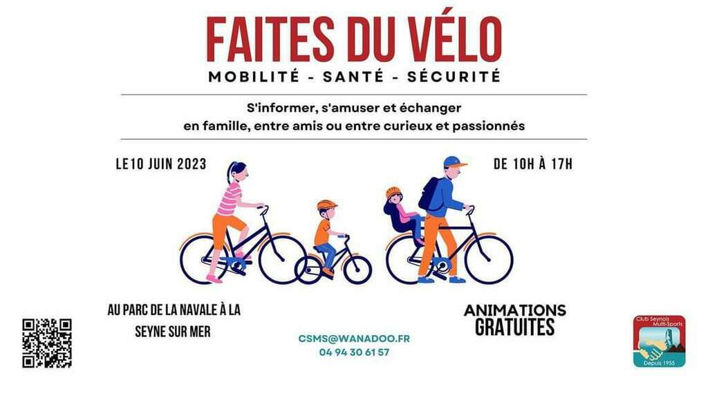 Faites du Vélo le 10 juin 2023 au Parc de La Navale